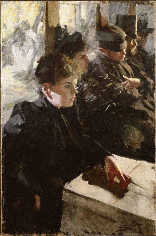 Omnibus I by Anders Zorn, hand-painted oil painting reproduction
