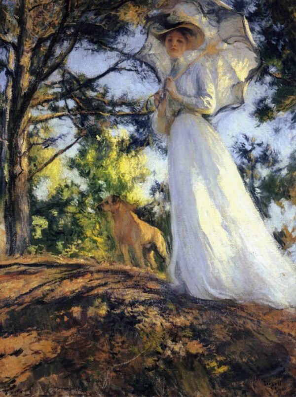On Bos’n’s Hill by Edmund Tarbell, hand-painted oil painting reproduction