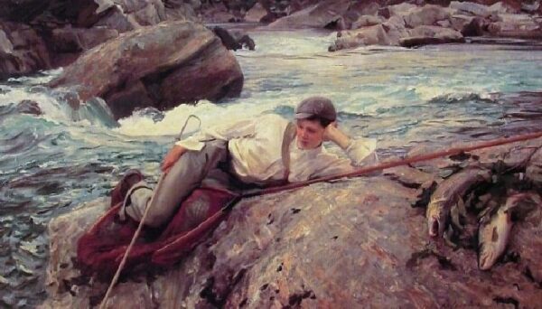 On His Holidays by John Singer Sargent, hand-painted oil painting reproduction