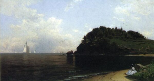 On Long Island Sound by Alfred Thompson Bricher, hand-painted oil painting reproduction