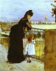 On The Balcony by Berthe Morisot, hand-painted oil painting reproduction