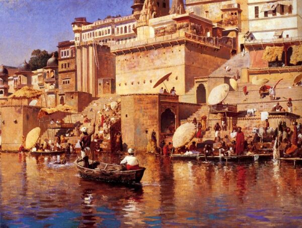 On The River Benares by Edwin Lord Weeks, hand-painted oil painting reproduction