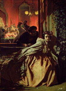 On the Brink 1865 by Alfred Elmore, hand-painted oil painting reproduction