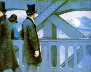 On the Europe Bridge by Gustave Caillebotte