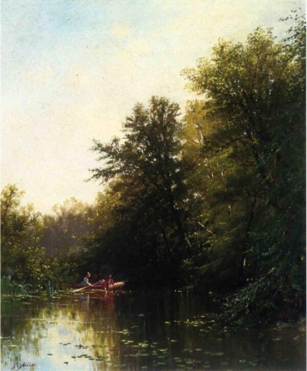 On the Mill Stream by Alfred Thompson Bricher, hand-painted oil painting reproduction