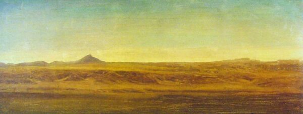 On the Plains by Albert Bierstadt, hand-painted oil painting reproduction