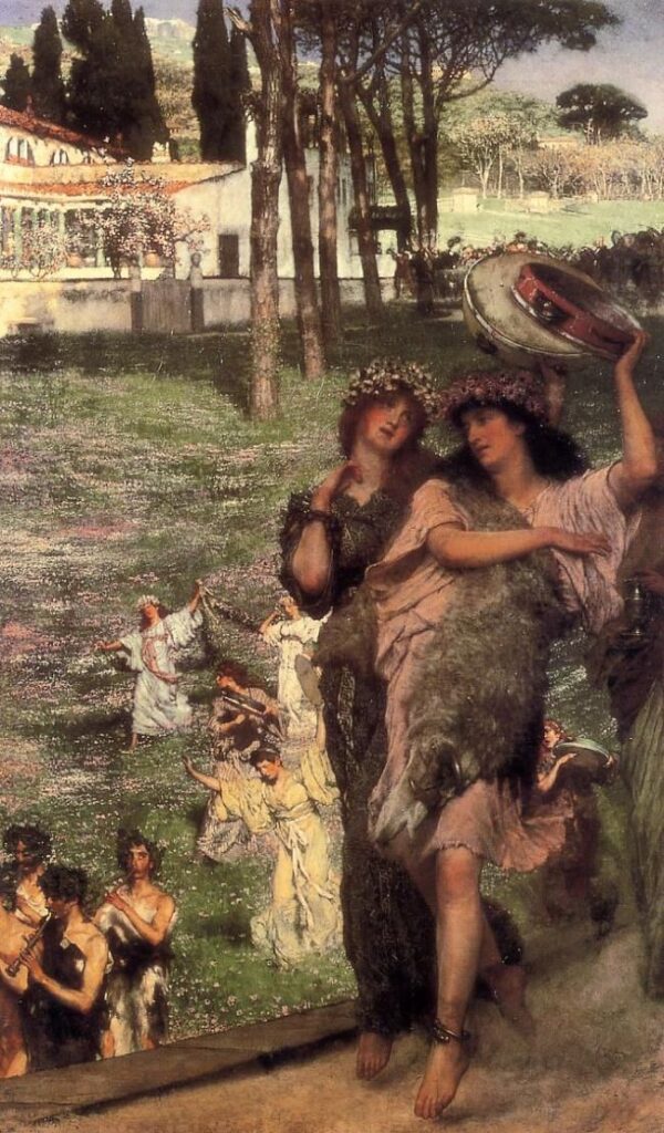 On the Road to the Temple of Ceres by Lawrence Alma-Tadema, hand-painted oil painting reproduction