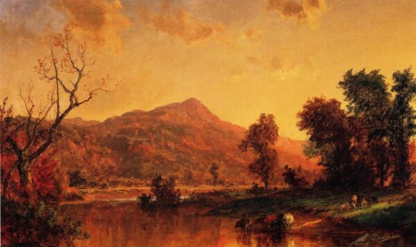 On the Susquehanna by Jasper Francis Cropsey, hand-painted oil painting reproduction