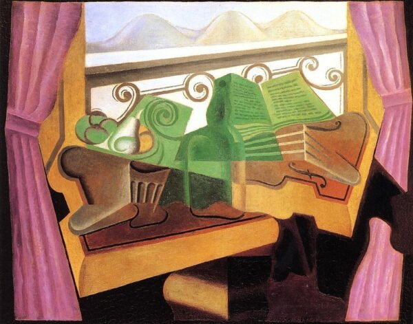 Open Window with Hills by Juan Gris, hand-painted oil painting reproduction