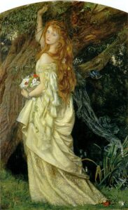 Ophelia by Arthur Hughes, hand-painted oil painting reproduction