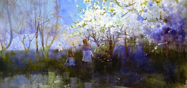 Orchard Scene by Charles Conder, hand-painted oil painting reproduction