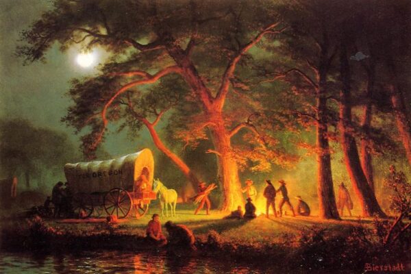Oregon Trail by Albert Bierstadt, hand-painted oil painting reproduction