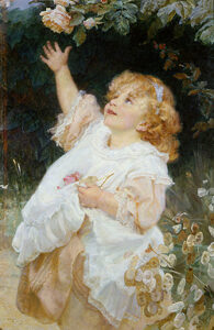 Out Of Reach by Frederick Morgan, hand-painted oil painting reproduction