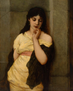 Outside the Arena by Gabriel Cornelius Ritter von Max, hand-painted oil painting reproduction