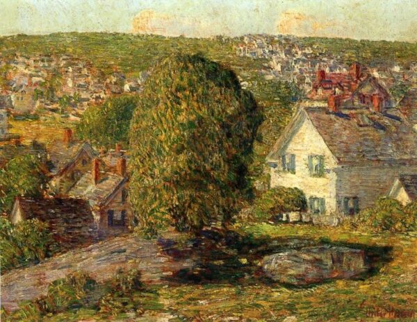 Outskirts of East Gloucester by Frederick Childe Hassam, hand-painted oil painting reproduction
