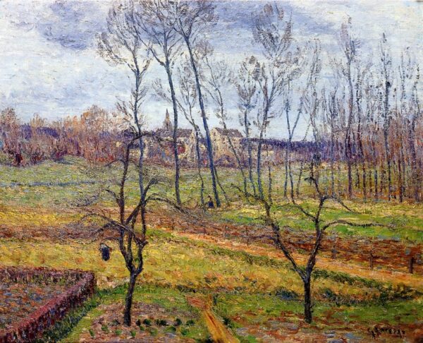Overcast Weather at Nesles-la-Vallee by Gustave Loiseau, hand-painted oil painting reproduction