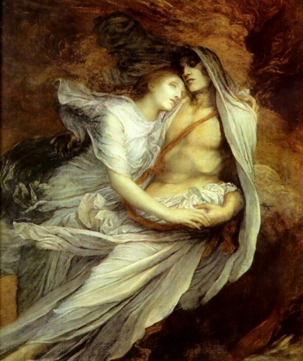 Pablo and Francesca by George Frederic Watts, hand-painted oil painting reproduction