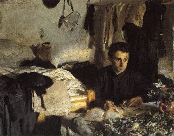 Padre Sebastiano by John Singer Sargent, hand-painted oil painting reproduction