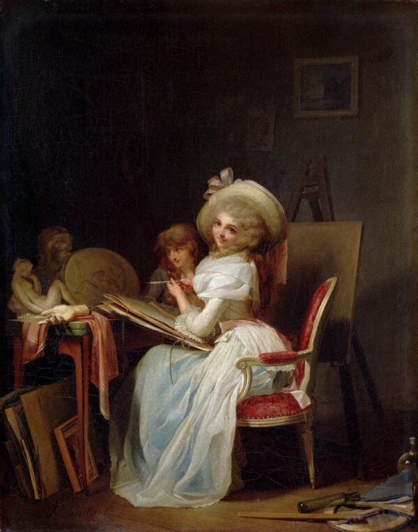Painter by Louis Leopold Boilly, hand-painted oil painting reproduction