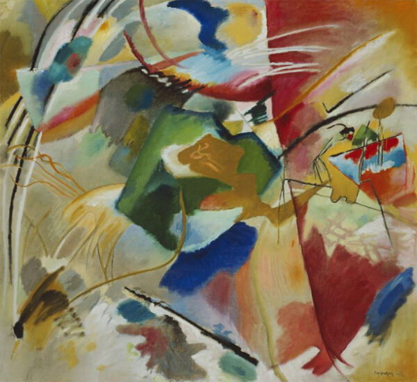 Painting with Green Center by Wassily Kandinsky, hand-painted oil painting reproduction