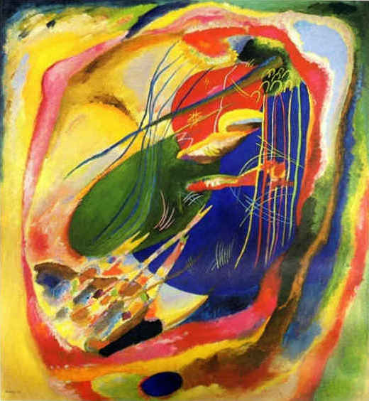 Painting with Three Spots by Wassily Kandinsky, hand-painted oil reproduction