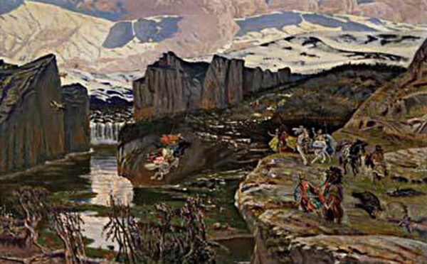 Paisaje e by Antonio Muñoz Degrain, hand-painted oil painting reproduction