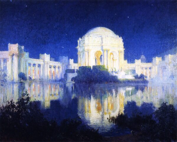 Palace of Fine Arts San Francisco by Colin Campbell Cooper, hand-painted oil painting reproduction