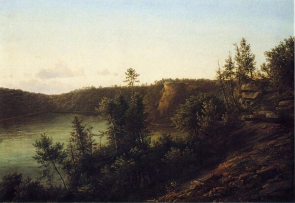 Palisades Near Fort Lee by Thomas Doughty, hand-painted oil painting reproduction