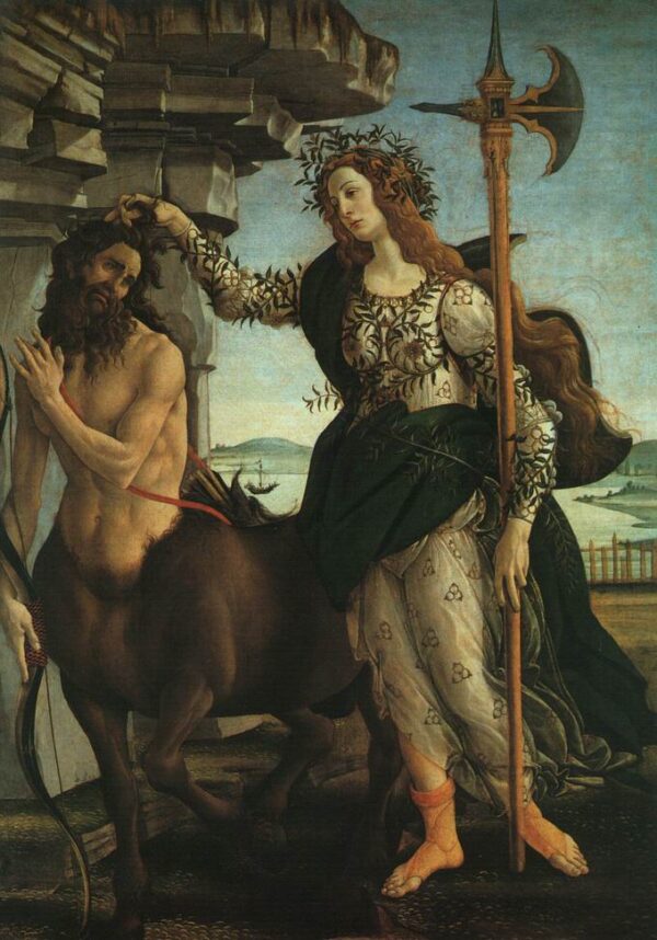 Pallas and the Centaur by Sandro Botticelli, hand-painted oil painting reproduction