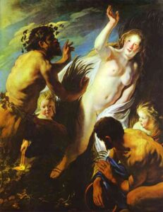 Pan and Syrinx by Jacob Jordaens, hand-painted oil painting reproduction