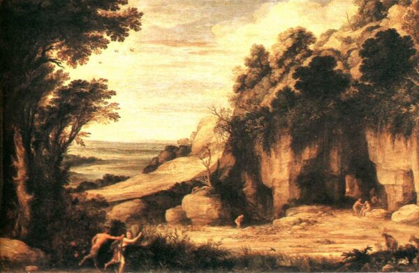 Pan and Syrinx by Paul Bril, hand-painted oil painting reproduction