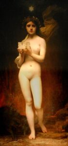 Pandora by Jules Joseph Lefebvre, hand-painted oil painting reproduction
