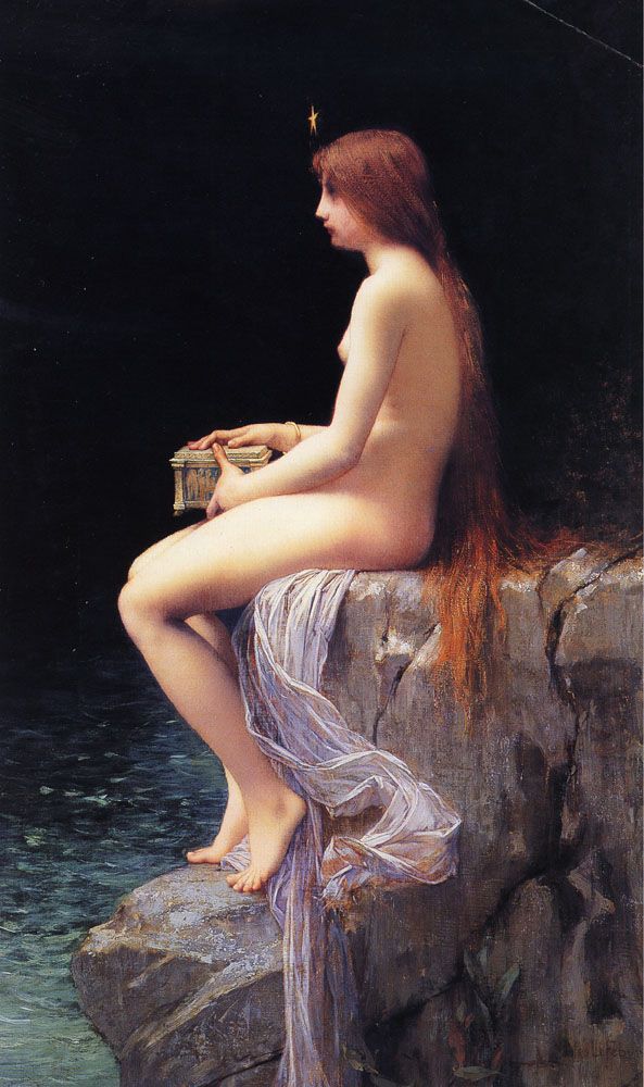 Pandora II by Jules Joseph Lefebvre, hand-painted oil reproduction