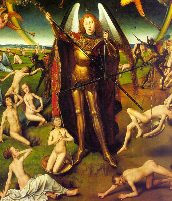 The Last Judgement Triptych, Detail Of Central Panel by Hans Memling, hand-painted oil painting reproduction