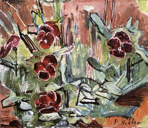 Pansies by Ferdinand Hodler, hand-painted oil painting reproduction