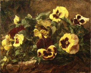Pansies by Henri Fantin-Latour, hand-painted oil painting reproduction