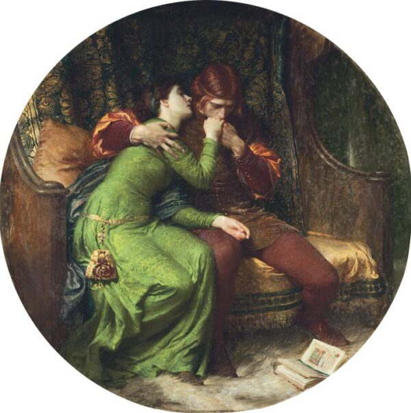 Paolo and Francesca by Sir Frank Dicksee, hand-painted oil painting reproduction