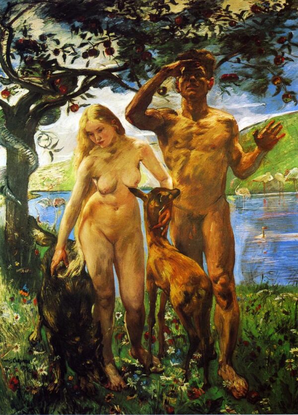 Paradise by Lovis Corinth, hand-painted oil painting reproduction
