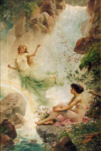 Paradise by Hans Zatzka, hand-painted oil painting reproduction