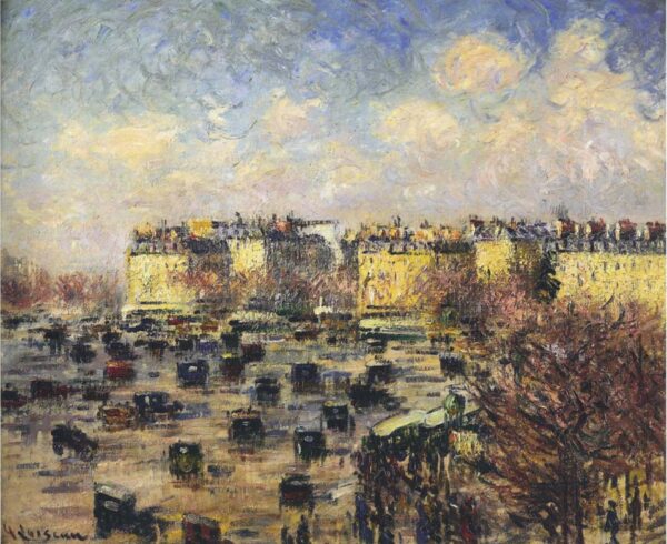 Paris – Wagram Avenue by Gustave Loiseau, hand-painted oil painting reproduction