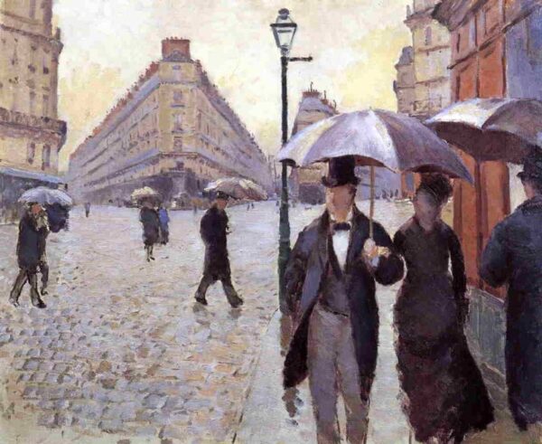 Paris Street, A Rainy Day (Study) by Gustave Caillebotte, hand-painted oil painting reproduction