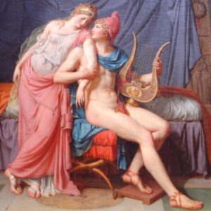 Paris and Helen by Jacques-Louis David, hand-painted oil painting reproduction