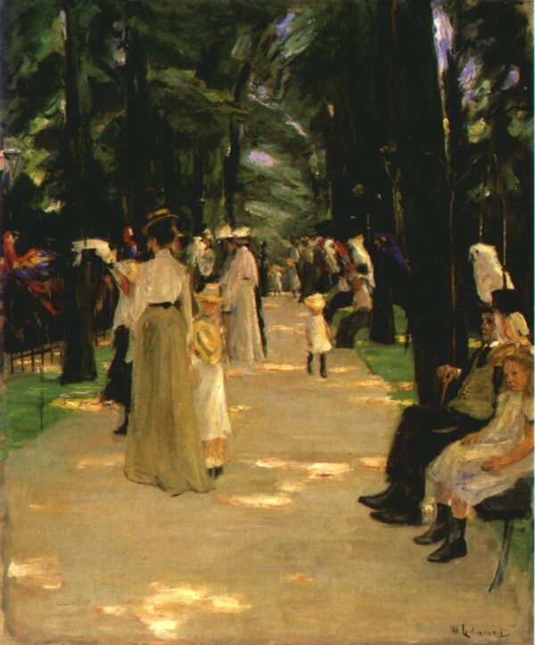 Parrot Street by Max Liebermann, hand-painted oil painting reproduction