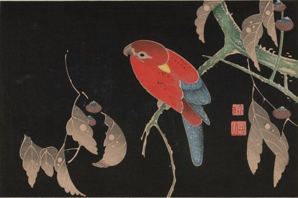 Parrot on Tree by Itō Jakuchū, hand-painted oil painting reproduction