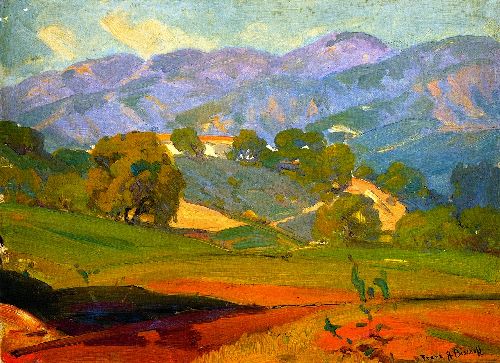 Pasadena Landscape by Franz Bischoff, hand-painted oil reproduction