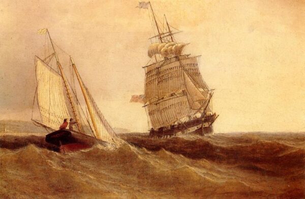 Passing Ships by William Bradford, hand-painted oil painting reproduction