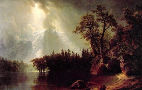 Passing Storm over the Sierra Nevada by Albert Bierstadt, hand-painted oil painting reproduction