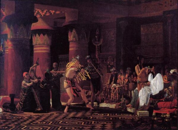 Pastimes in Ancient Egypt by Lawrence Alma-Tadema, hand-painted oil reproduction