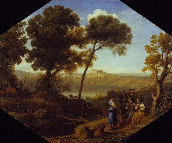 Pastoral Landscape by Claude Lorrain, hand-painted oil painting reproduction
