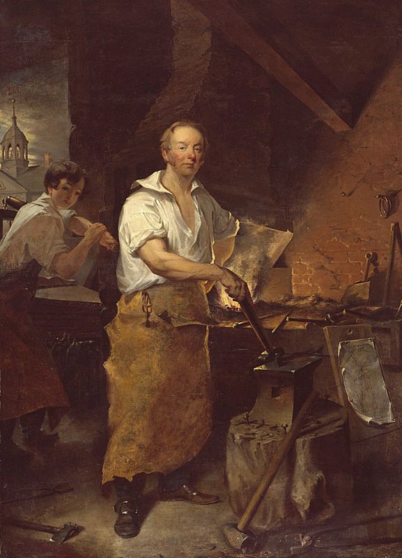 Pat Lyon At The Forge by John Neagle, hand-painted oil reproduction